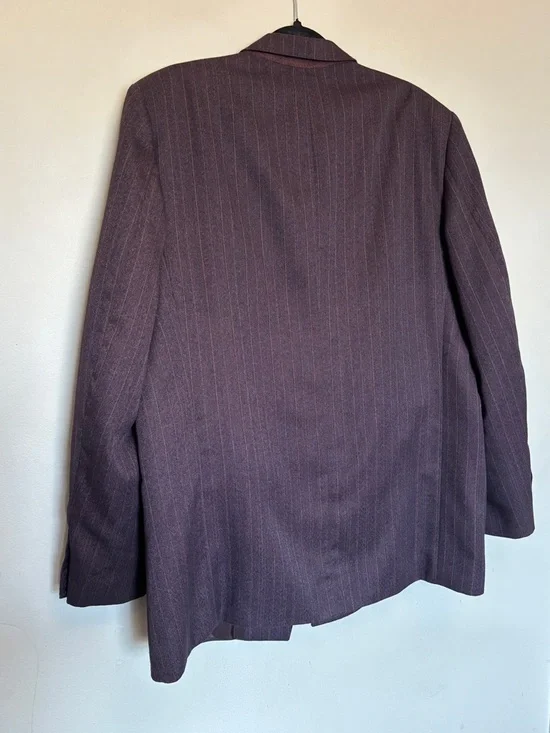 Vintage Dino Divinci Men's Suit Sz 44L Double Breasted One Blazer Classic Preppy - Picture 6 of 14